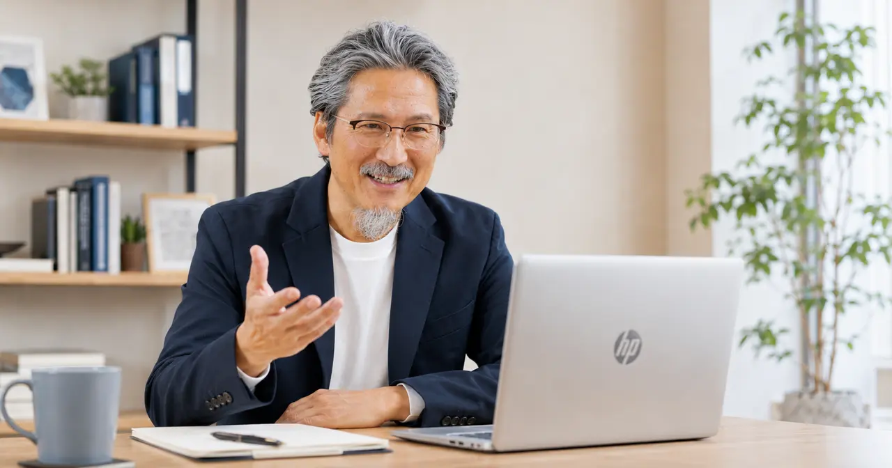 オンラインセッションで話す堂本晃聖